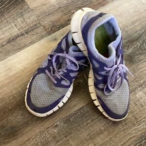 Nike Purple and Gray Athletic Sneakers